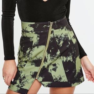 Camo Print Mini Skirt
